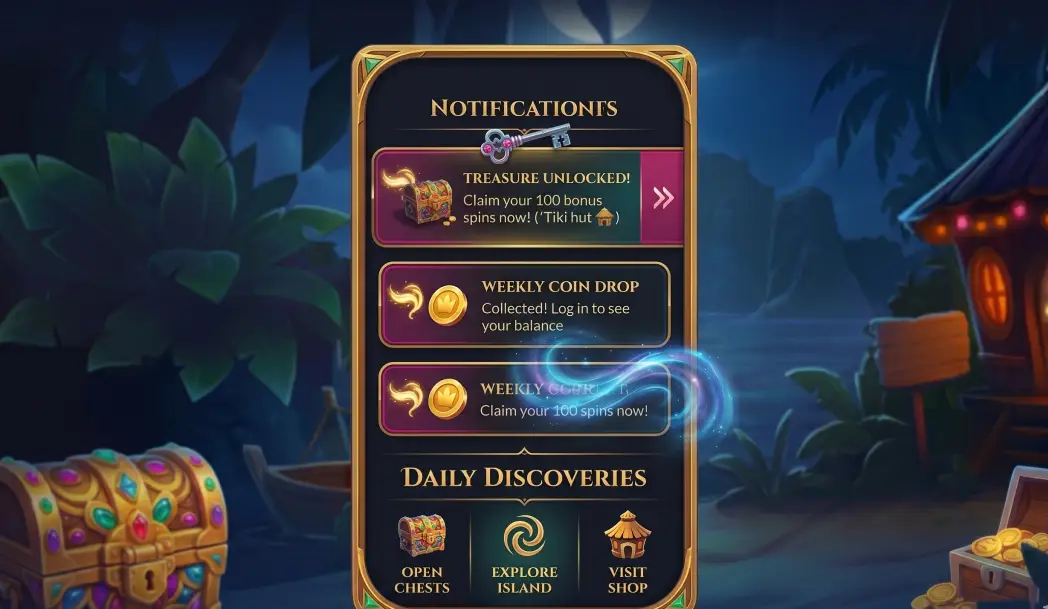 Activate the new alert system in the Seven Casino App to stay updated.